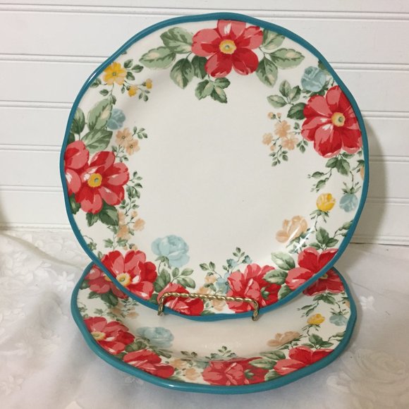 Pioneer Woman Vintage Floral Dinner Plates Set - Picture 1 of 4